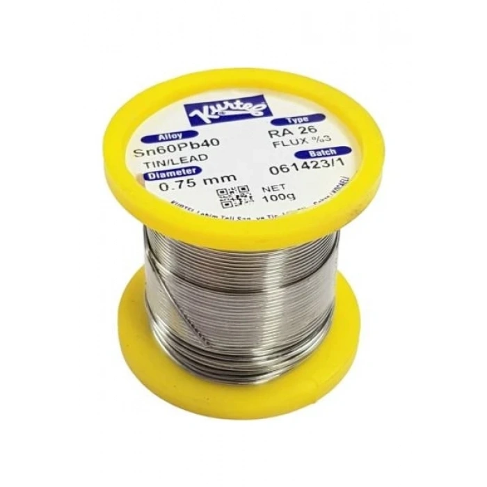 Kurtel 0.75 mm 100 Gram Lehim Teli SN60PB40