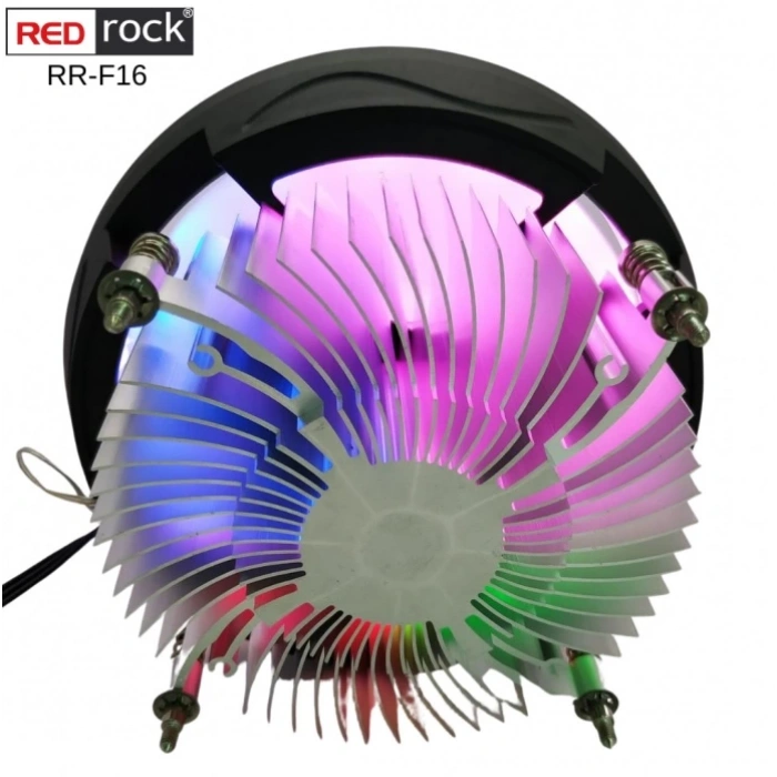 REDROCK RR F16 775/1155/1156/AM4/AM3/AM2 120 mm LED CPU Fan