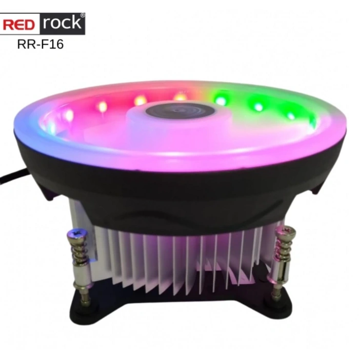 REDROCK RR F16 775/1155/1156/AM4/AM3/AM2 120 mm LED CPU Fan