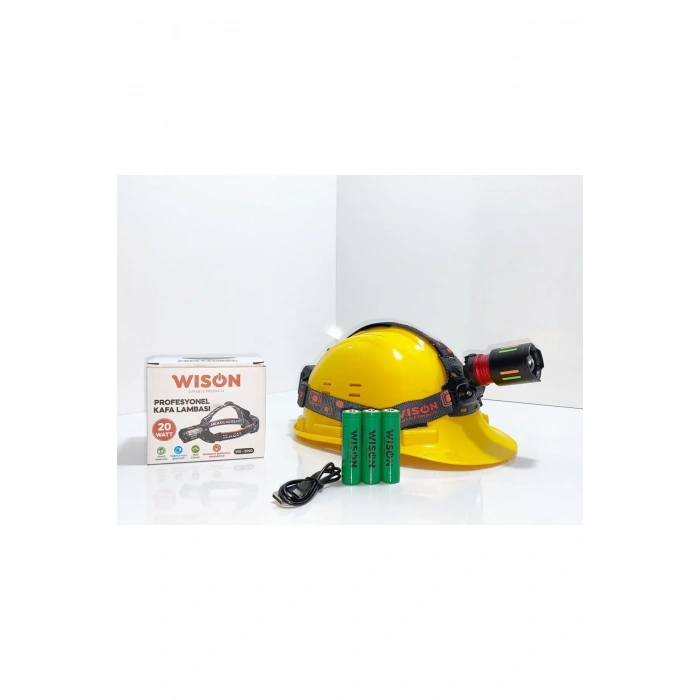Wıson Wison Ws-2050 Şarjlı 20 Watt Kafa Feneri