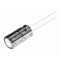 100UF 63V Elektrolitik Kondansatör | DİP (20 adet)