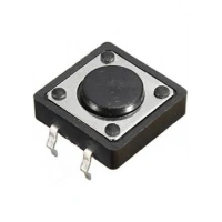 Powermaster  12x12x3 Mm 4 Pinli Tact Switch Yuvarlak Buton