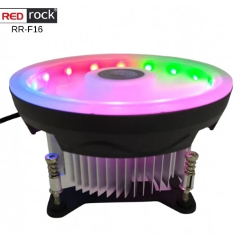 REDROCK RR F16 775/1155/1156/AM4/AM3/AM2 120 mm LED CPU Fan