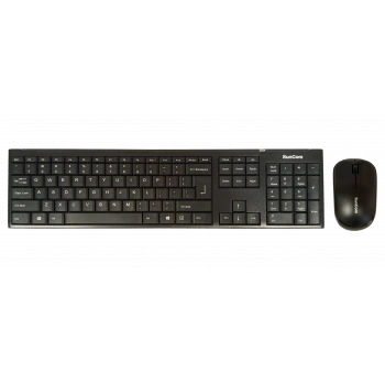 SUNCOM SKM-02W Q Ingilizce Kablosuz Siyah Klavye+ Mouse