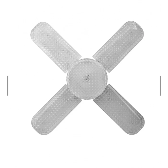 65W E27 KRİSTAL KATLANABİLİR PERVANE MODEL LED AMPUL 4+1 KANATLI LED AMPUL 6000 LÜMEN