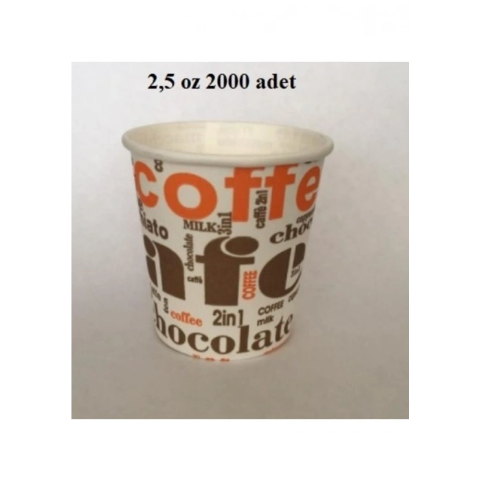 Yüksek Kalite Karton Bardak 2.5 Oz Espresso/ Zemzem/mocha türk kahvesi Bardağı 10 paket 500 adet