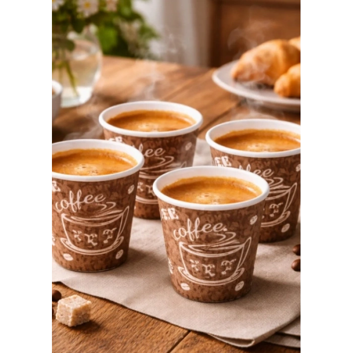 Yüksek Kalite Karton Bardak 2.5 Oz Espresso/ Zemzem/mocha türk kahvesi Bardağı 10 paket 500 adet