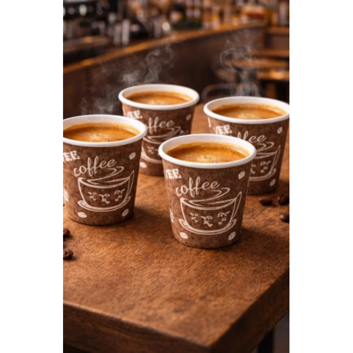 Yüksek Kalite Karton Bardak 2.5 Oz Espresso/ Zemzem/mocha türk kahvesi Bardağı 10 paket 500 adet