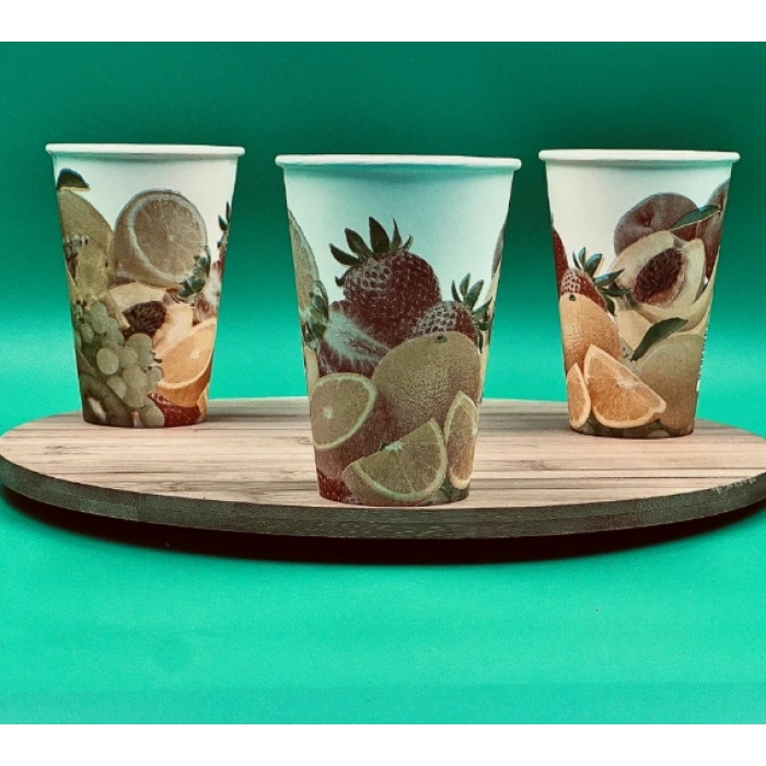 Yüksek Kalite Karton Bardak 12 OZ BÜYÜK KARTON BARDAK, MEYVE SUYU, KAHVE BARDAĞI,MEŞRUBAT BARDAĞI 10 paket 250 adet