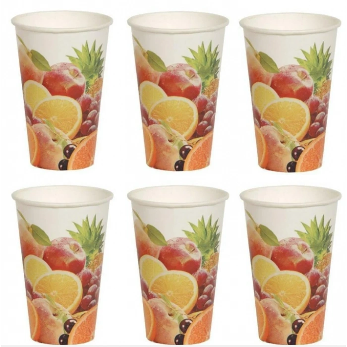 Yüksek Kalite Karton Bardak 12 OZ BÜYÜK KARTON BARDAK, MEYVE SUYU, KAHVE BARDAĞI,MEŞRUBAT BARDAĞI 10 paket 250 adet