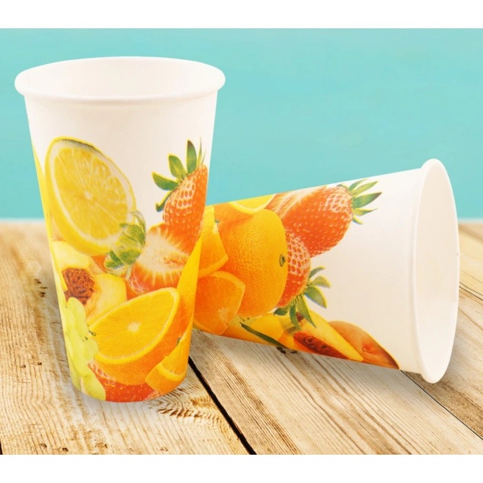 Yüksek Kalite Karton Bardak 12 OZ BÜYÜK KARTON BARDAK, MEYVE SUYU, KAHVE BARDAĞI,MEŞRUBAT BARDAĞI 10 paket 250 adet