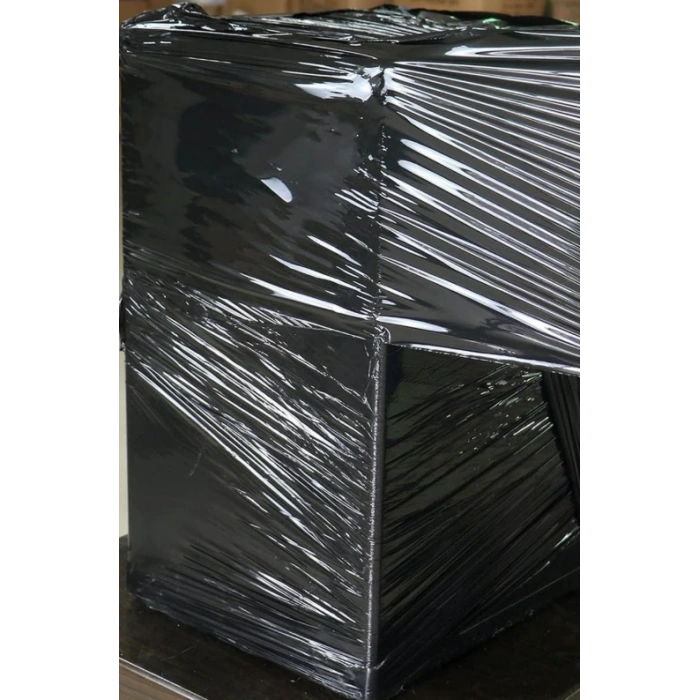 17 Mic Kalın siyah renk Eşya Mobilya Sarma Koruma Ambalaj Streci Taşınma Koli Streci 2 rulo