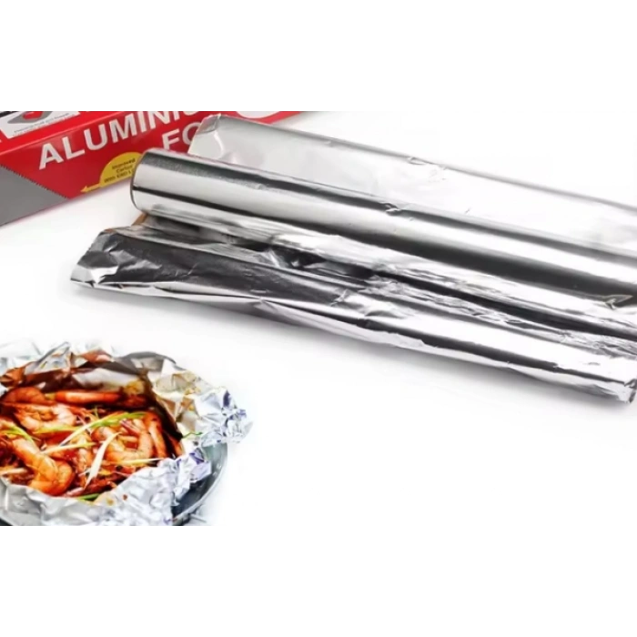 Alüminyum Folyo Gıdaya Uygun – 30 cm Genişlik 50 cm uzunluk Rulo Mutfak Folyo, Gıda Saklama & Pişirme Folyo