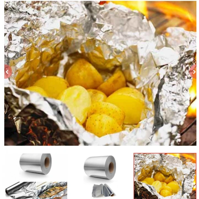 Alüminyum Folyo Gıdaya Uygun – 30 cm Genişlik 50 cm uzunluk Rulo Mutfak Folyo, Gıda Saklama & Pişirme Folyo