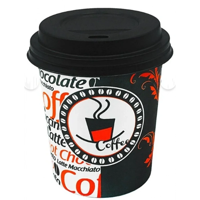 Yüksek Kalite Karton Bardak 8 OZ BÜYÜK KARTON BARDAK VE KAPAK MEYVE SUYU, KAHVE BARDAĞI,MEŞRUBAT BARDAĞI 4 paket 100 adet