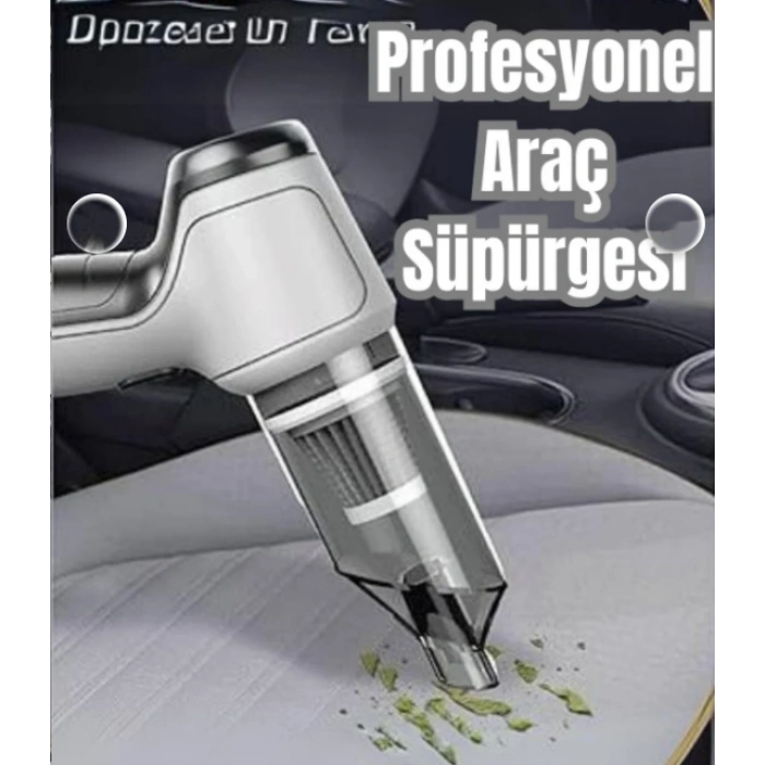Yeni Araç Içi Şarjlı 180 Watt Mini Süpürge 12000PA 3ın1 Taşınabilir Güçlü Süpürge