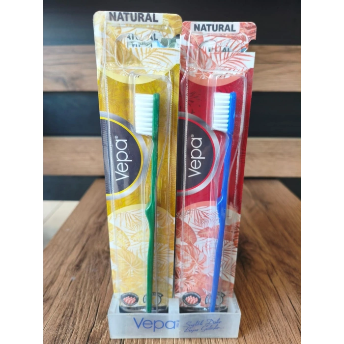 NATURAL ORTA DİŞ FIRÇASI 12 ADET