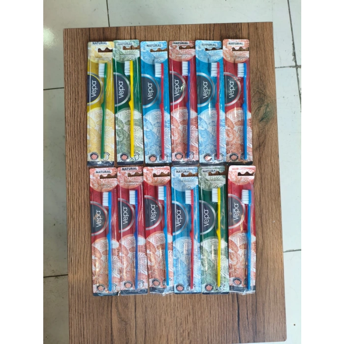 NATURAL ORTA DİŞ FIRÇASI 12 ADET