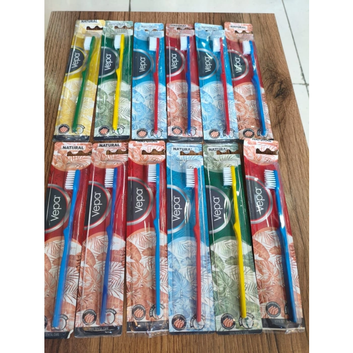 NATURAL ORTA DİŞ FIRÇASI 12 ADET