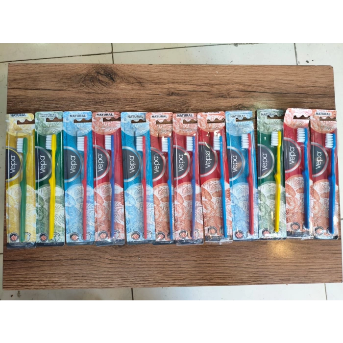 NATURAL ORTA DİŞ FIRÇASI 12 ADET