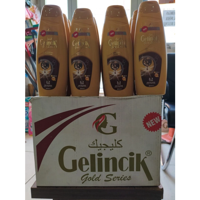 600 ml Gelincik Gold Serisi 2in1 Kremli Şampuan - Tüm Saç Tipleri için 600ml x 6 adet