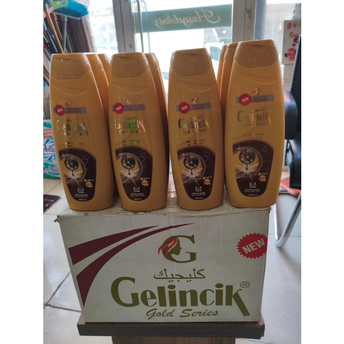 600 ml Gelincik Gold Serisi 2in1 Kremli Şampuan - Tüm Saç Tipleri için 600ml x 6 adet
