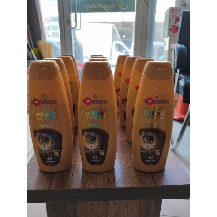 600 ml Gelincik Gold Serisi 2in1 Kremli Şampuan - Tüm Saç Tipleri için 600ml x 6 adet