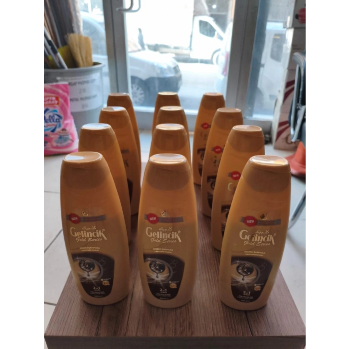 600 ml Gelincik Gold Serisi 2in1 Kremli Şampuan - Tüm Saç Tipleri için 600ml x 6 adet
