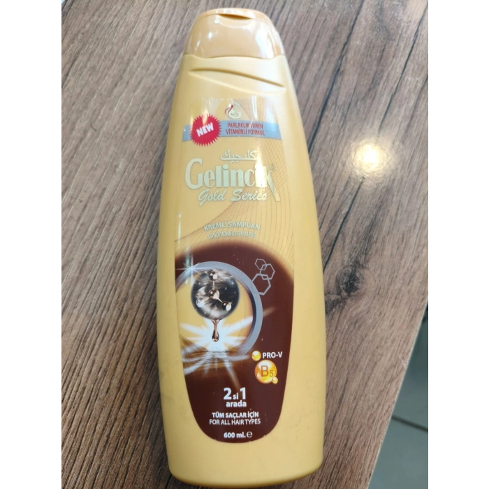 600 ml Gelincik Gold Serisi 2in1 Kremli Şampuan - Tüm Saç Tipleri için 600ml x 6 adet