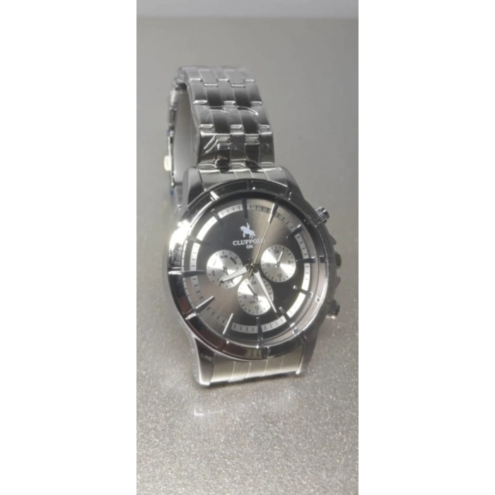 Erkek Saat Çelik Kordon Kronograf Tasarım Quartz Kol Saati