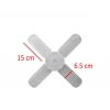 65W E27 KRİSTAL KATLANABİLİR PERVANE MODEL LED AMPUL 4+1 KANATLI LED AMPUL 6000 LÜMEN