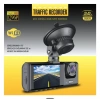 Traffic Recorder CMR25 WiFi’li Dikiz Aynası Tipi Araç Kayıt Kamerası – 170° Geniş Açı, Gece Görüş