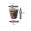 Yüksek Kalite Karton Bardak 2.5 Oz Espresso/ Zemzem/mocha türk kahvesi Bardağı 10 paket 500 adet