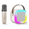 K12 Kablosuz Bluetooth Hoparlör Karaoke Mikrofon 5 Ses Efektli Rgb Hd Stereo ?es Usb/Sd/FM