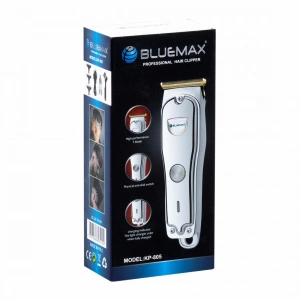 BLUEMAX KP-805 Profesyonel Saç Kesme Makinesi – Şarjlı, T-Bıçak, 120 dk Kullanım Altın Rengi