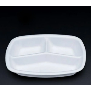 3 Gözlü Köpük Tabak DÜGÜN NİŞAN PİKNİK ORGANİZASYONLARINIZ İÇİN KULLAN AT ÜRÜN 100 ADET