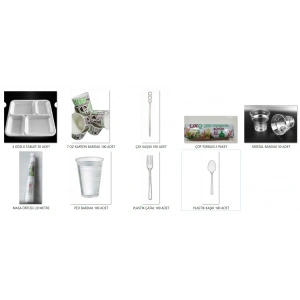 4 GÖZLÜ PİKNİK SETİ 50 ADET