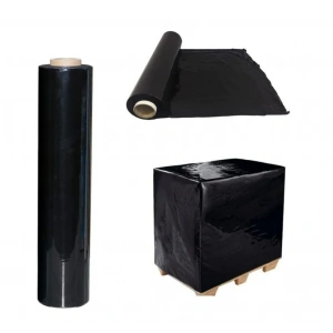 17 Mic Kalın siyah renk Eşya Mobilya Sarma Koruma Ambalaj Streci Taşınma Koli Streci 2 rulo