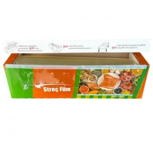 Gıda Streç Film 45 cm x 300 mt Kutulu Özel Kesme Bıçak Aparatı ile