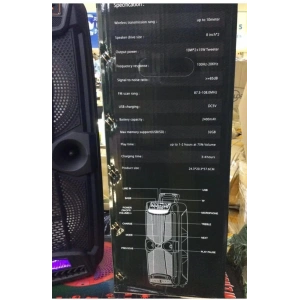 SIGHTZER Mikrofonlu Bluetooth Hoparlör Toplantı Parti Eğlence Led Işıklı Sd Kart Fm Usb Girişli Speaker