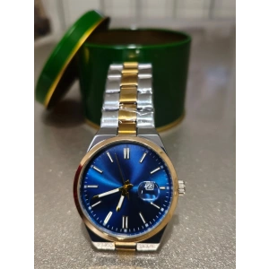 Şık Tasarım Kol Saati – Mavi Kadran / Çelik + Gold Kordon