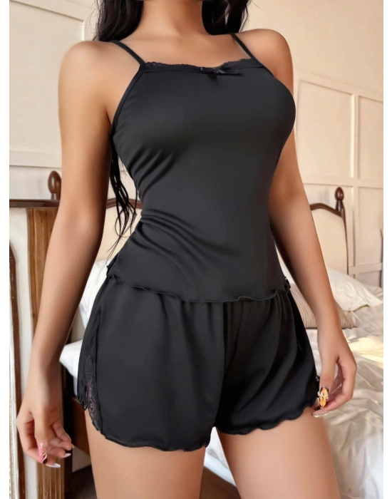 Kadın Yırtmaçlı Şortlu Pijama Takım 5180