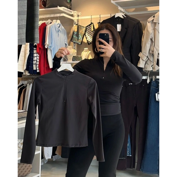 Fermuarlı Teknik Sporcu Body