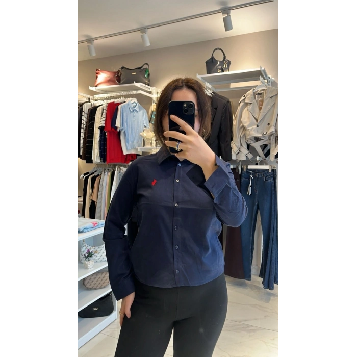 Polo Yaka Kısa Form Premium Gömlek