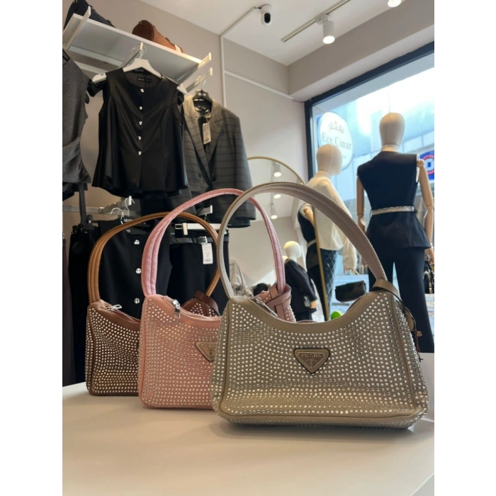 Kristal Işıltılı Premium Çanta
