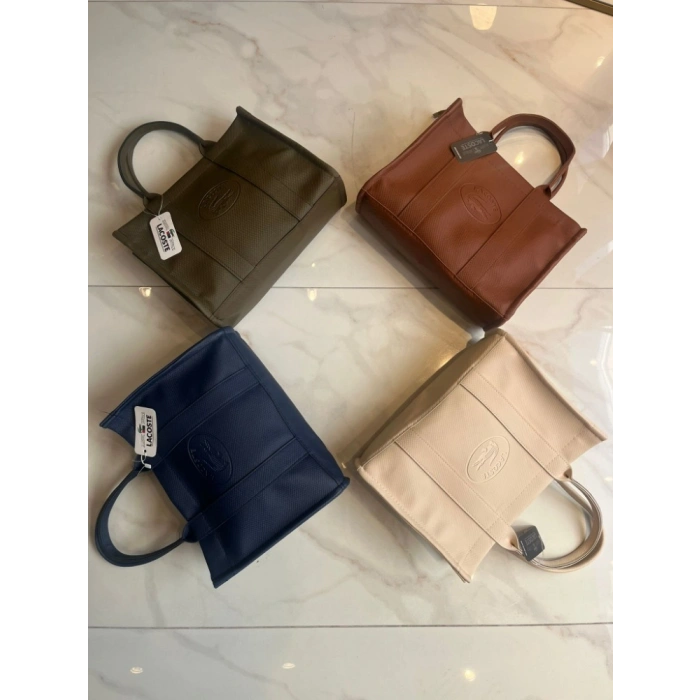 Lacoste Premium Deri Tote Çanta