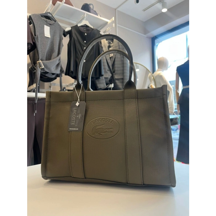Lacoste Premium Deri Tote Çanta