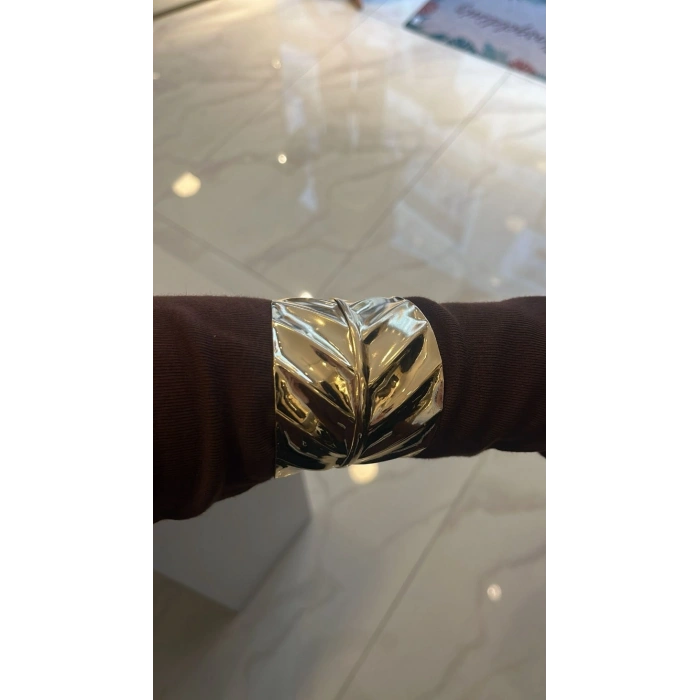 Gold Premium Yaprak Form Kelepçe