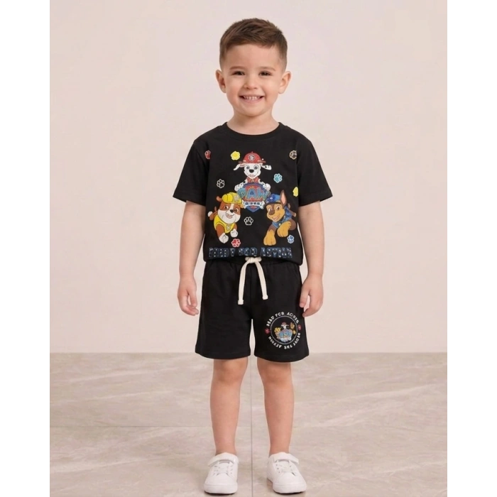 Paw Patrol Karakter Baskılı Şortlu Takım