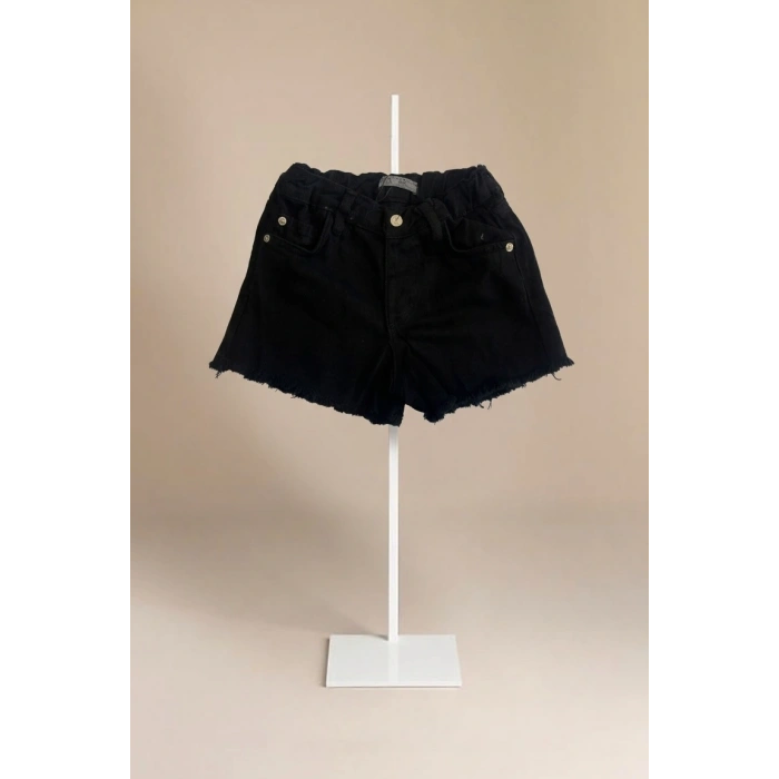 Püskül Detaylı Denim Şort